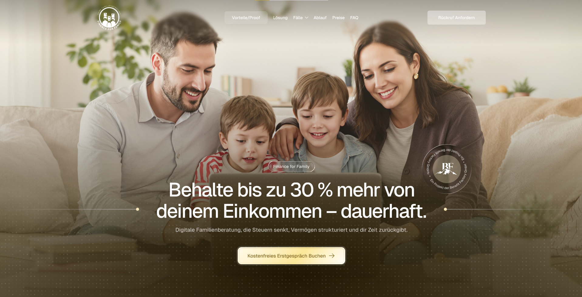 Faire Familienberatung Website