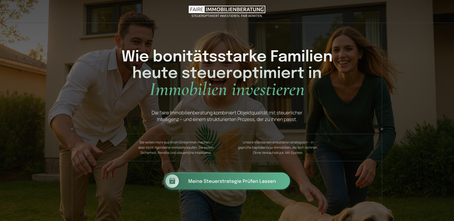 Faire Immobilienberatung Website